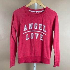 Victoria’s Secret XS Vintage Y2K Angel Love Graphic Pullover Crewneck